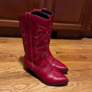 Red cowboy boots